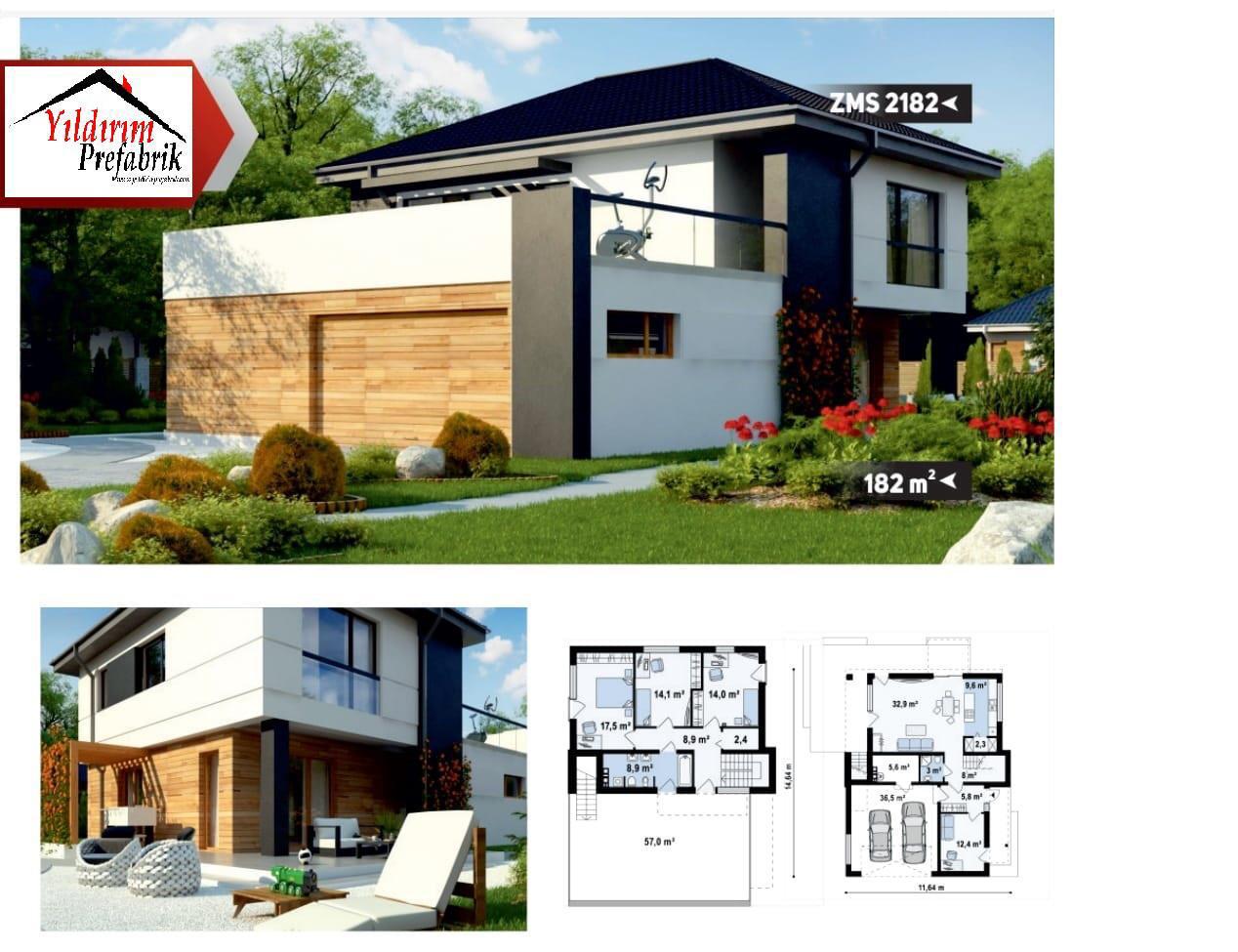 182 M2 Çelik Prefabrik Konut